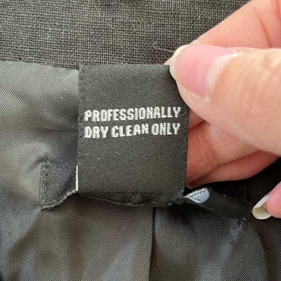 Sandro 100% Linen Black Double Breasted Swing Jacket Blazer 3/4 Sleeves Size XL - Picture 8 of 13